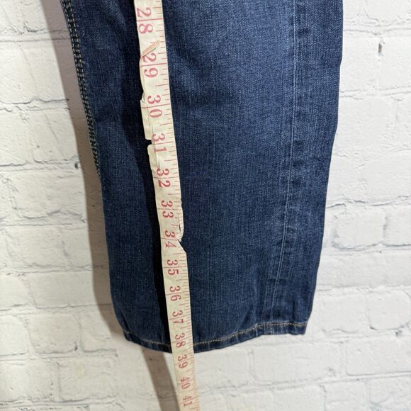 Jingo Jeans 32x31 Mens Blue Denim Straight Leg Relaxed Fit Dark Wash Casual - Picture 9 of 12